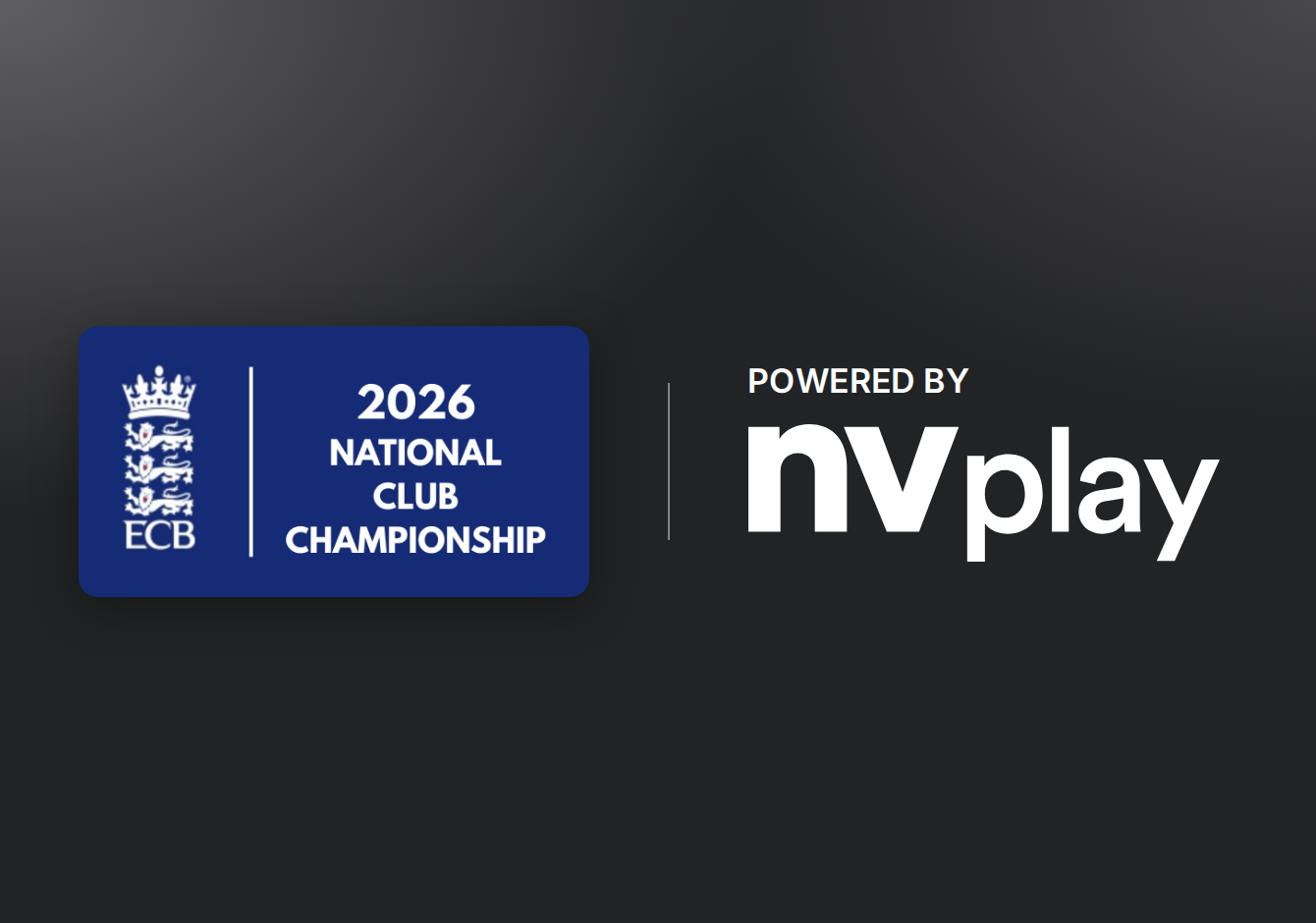 ECB 2026 National Club Championship and NV Play logos